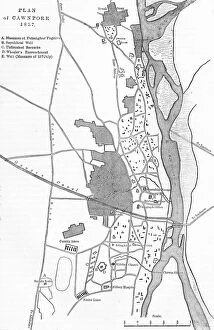 Plan Gallery: Plan of Cawnpore, c1891. Creator: James Grant