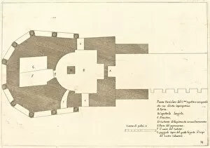 Jerusalem Israel Gallery: Plan of the Church of the Holy Sepulchre, 1619. Creator: Jacques Callot