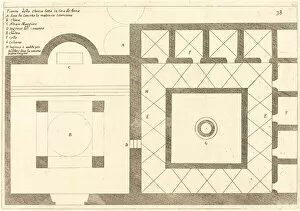 Jerusalem Israel Gallery: Plan of the Church near the House of Annas, 1619. Creator: Jacques Callot