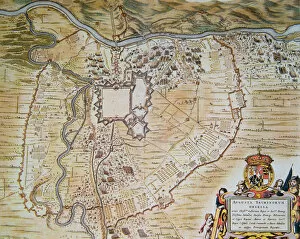 Images Dated 14th June 2013: Plan of the citadel of Turin during the siege of 1640