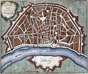 A plan of the city of Cologne