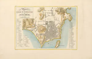 New World Prints: Plan of the city of Rio de Janeiro