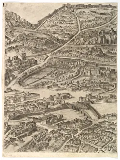 Basilica Collection: Plan of the City of Rome. Part 5 with the Baths of Caracalla