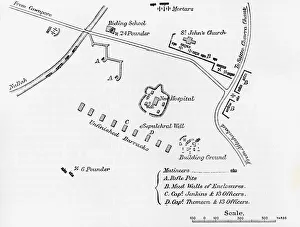 Galpin Prints: Plan of the Entrenchment at Cawnpore, June, 1857, c1891. Creator: James Grant