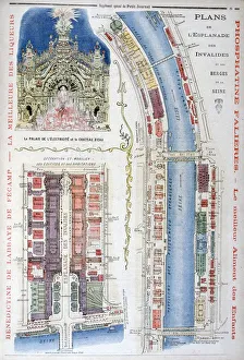Plan for the Esplanade des Invalides, Universal Exhibition of 1900, Paris, 1900