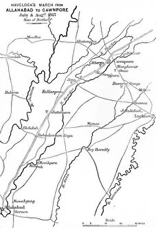 Plan of Havelocks March, c1891. Creator: James Grant