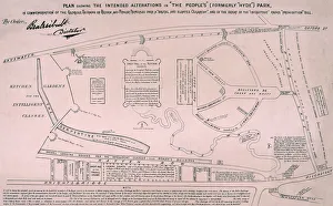 Plan of Hyde Park, 1867
