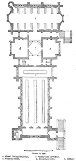 Camden Gallery: Plan of Lincolns Inn New Buildings, 1845. Creator: Unknown