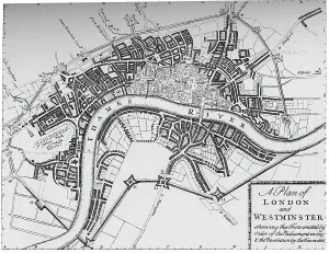 Parliamentarian Prints: Plan of London and Westminster, 1749 (1903)