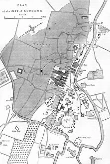 Plan Gallery: Plan of Lucknow, c1891. Creator: James Grant
