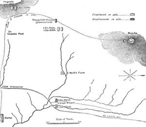 Battle Of Majuba Hill Gallery: Plan of the March to Majuba Hill, (February 26, 1881), c1880s