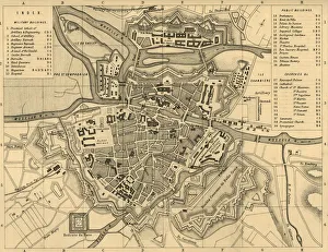 Mackenzie Prints: Plan of Metz and its Fortifications, c1872. Creator: R. Walker