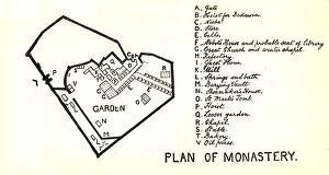 Macmillan Publishers Ltd Collection: Plan of Monastery of St. Anthony, c1915. Creator: Mark Sykes