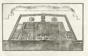 Orphanage Prints: Plan of the Moscow Orphanage (Foundling Home), 1775. Creator: Anonymous