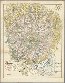 Alexey Viktorovich 1894 1949 Prints: Plan of New Moscow, 1923. Creator: Shchusev, Alexey Viktorovich (1894-1949)