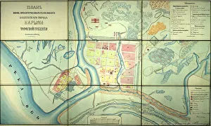 Cartographic Prints: Plan of the newly designed location of the provincial town of Narym