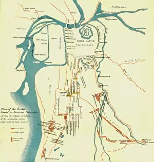 Plan of the Osaka Second or Summer Campaign, 1615'. 1903. Creator: Unknown