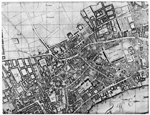 Plan of the parish of St Giles, London, 1907