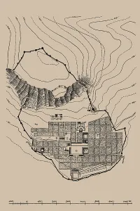 Town Planning Prints: Plan of Priene. From: Griechische Städteanlagen by Armin von Gerkan
