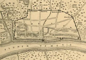Publisher Prints: Plan of Roman London, (1897). Creator: Unknown