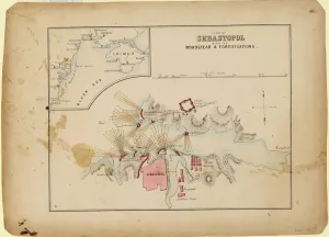 Battle Of Sevastopol Gallery: Plan of Sevastopol with its roadstead & fortifications, c