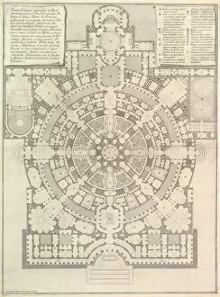 Giovanni Gallery: Plan of a spacious and magnificent College designed after the ancient gymnasia of the