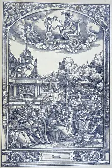 Bather Prints: The planet Venus and lovers, c1535. Creator: Sebald Beham