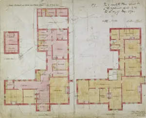 Webb Prints: Plans for the Red House, Bexleyheath, London, 1859. Artist: Philip Webb
