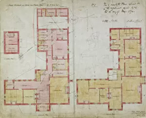 Bexley Collection: Plans for the Red House, Bexleyheath, London, 1859. Artist: Philip Webb