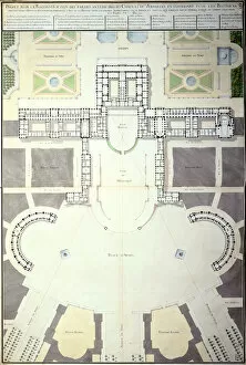 Plans for the transformation of Versailles, France, 1780