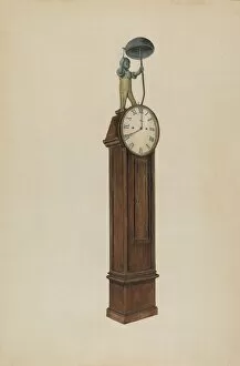 Al Curry Collection: Plantation Clock, c. 1937. Creator: Al Curry