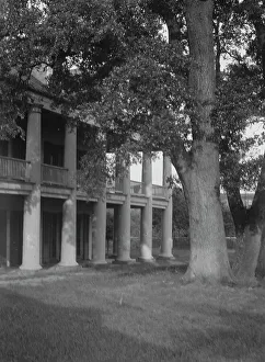 Balcony Rail Prints: Plantation house, New Orleans, between 1920 and 1926. Creator: Arnold Genthe