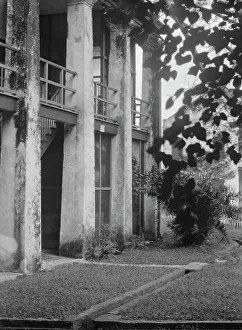 Balcony Rail Prints: Plantation house, New Orleans, between 1920 and 1926. Creator: Arnold Genthe