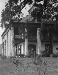 Southern Prints: Plantation house, possibly the Belles Demoiselles