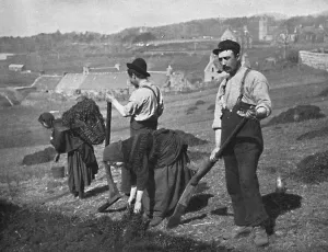 Planting potatoes in Skye, Scotland, 1912. Artist: GW Wilson Planting potatoes in Skye, Scotland, 1912. Artist: GW Wilson