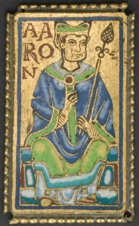 Champlev And Xe9 Gallery: Plaque with Aaron, Meuse, 1160 / 80. Creator: Unknown