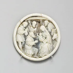 Plaque with Adoration of the Shepherds, first third of the 16th century. Creator: Unknown Plaque with Adoration of the Shepherds, first third of the 16th century. Creator: Unknown