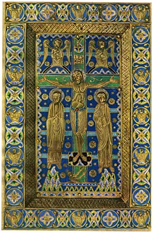 Plaque binding (plaque de reliure), champleve enamel on copper, 13th century, (1931) Plaque binding (plaque de reliure), champleve enamel on copper, 13th century, (1931)