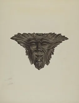 Edmond Lorts Prints: Plaque, c. 1941. Creator: Edmond Lorts