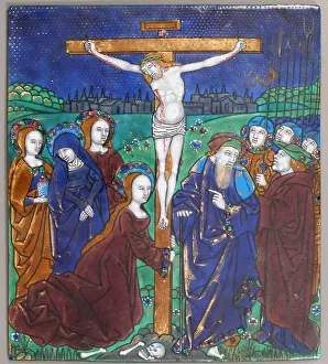 Plaque with the Crucifixion, French, 16th century. Creator: Unknown