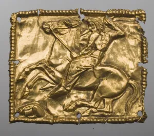 Fashion Accessories Collection: Plaque Depicting a Hunting Scene