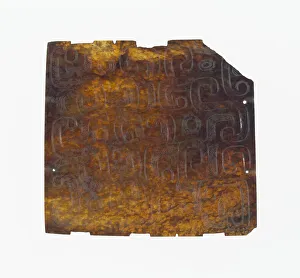 Chou Dynasty Gallery: Plaque with Dragon Design, Eastern Zhou period, 8th / 7th century B.C. Creator: Unknown