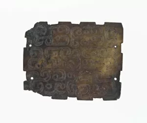 Chou Dynasty Gallery: Plaque with Dragons Design, Eastern Zhou period, 8th / 7th century B.C. Creator: Unknown