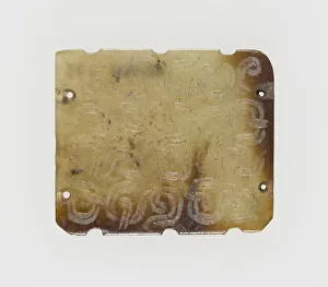 Chou Dynasty Gallery: Plaque with Interlinked Scrolls, Eastern Zhou dynasty, (c. 770-256 B.C.), 7th century B.C