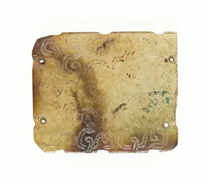 Plaque with Interlinked Scrolls, Eastern Zhou period, 7th century B. C. Creator: Unknown