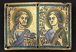 James St Prints: Plaque with Saints James and John the Evangelist, Meuse, 1160 / 80. Creator: Unknown