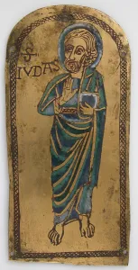 Judas Gallery: Plaque of St. Jude, German, 12th century. Creator: Unknown