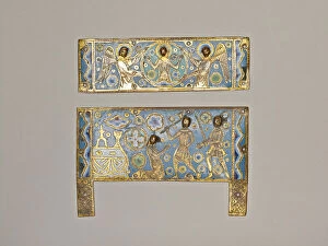 Champlev And Xe9 Gallery: Plaques from a Reliquary Casket with the Martyrdom of a Saint, Limoges, 1200 / 50