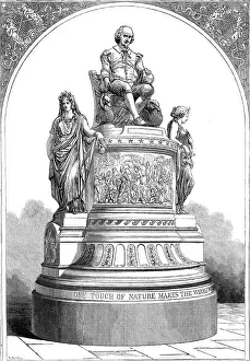 Frieze Prints: Plaster Monument of Shakspeare