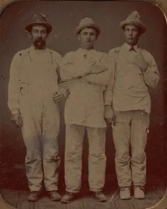 Ferrotype Prints: Plasterers and Painters, 1870s-80s. Creator: Unknown